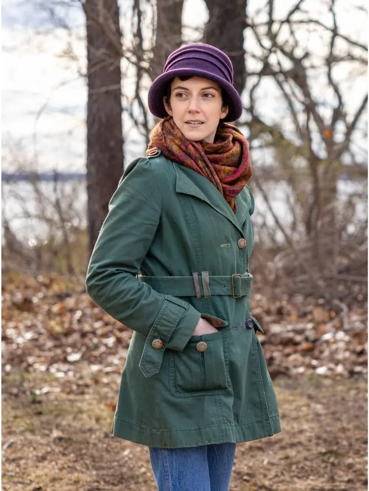 Scala Women's Packable Boiled Wool Cloche