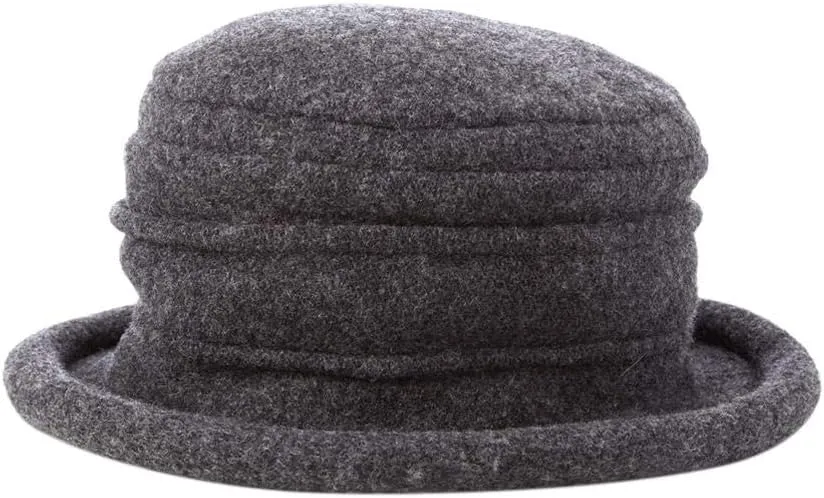 Scala Women's Packable Boiled Wool Cloche