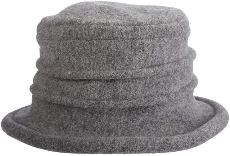 Scala Women's Packable Boiled Wool Cloche