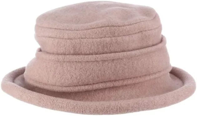 Scala Women's Packable Boiled Wool Cloche