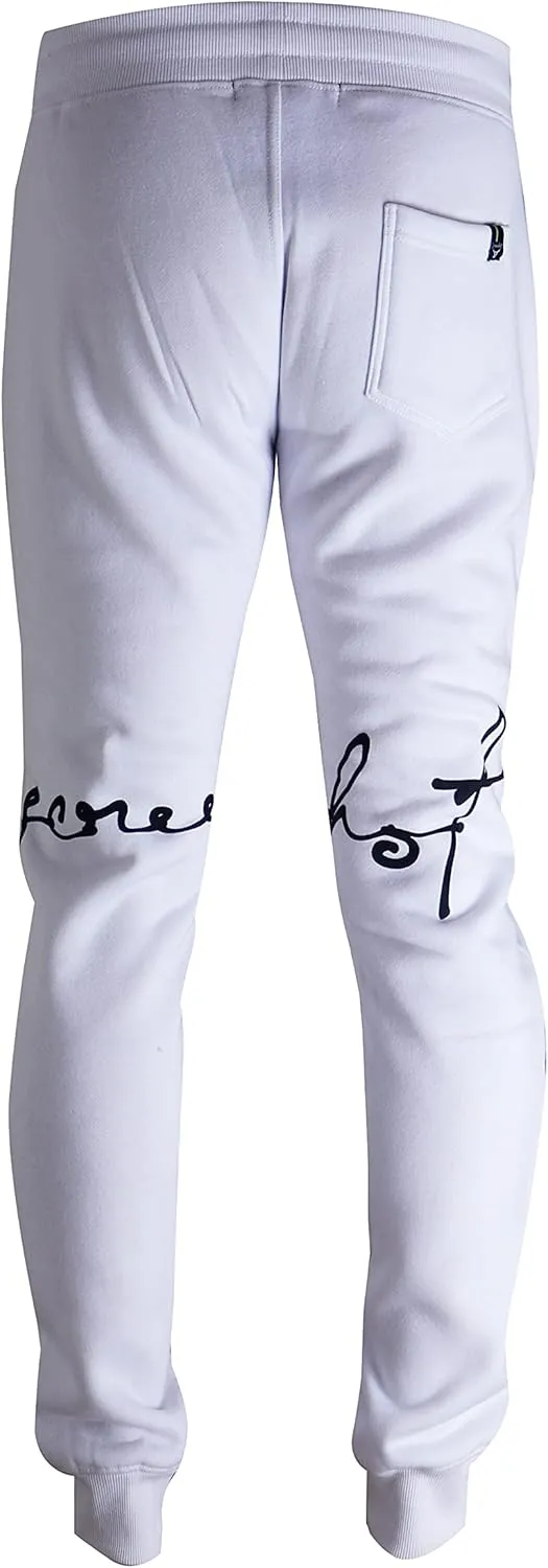SCREENSHOT Mens Hip Hop Premium Classic Fit Urban Fleece Pants - Street Fashion Sweatpants Ribbed Wasteband with Drawstring