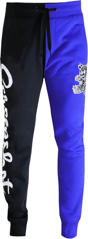 SCREENSHOT Mens Hip Hop Premium Classic Fit Urban Fleece Pants - Street Fashion Sweatpants Ribbed Wasteband with Drawstring