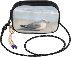 Seagull Beach Retro Small Crossbody Bags for Women Cell Phone Purses Shoulder Bag Handbag with Adjustable Strap