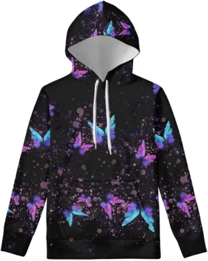 SEANATIVE Women Girls Pullover Drawstring Hoodies Sweatshirt with Front Pocket Oversize
