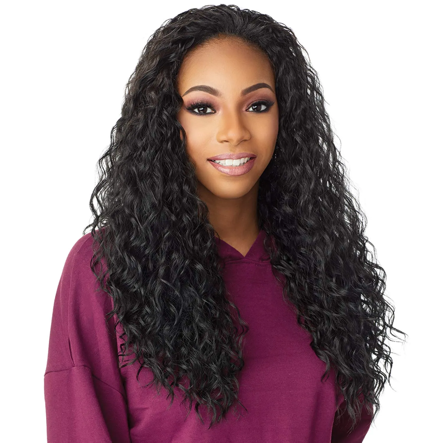 Sensationnel Instant Updown Halfwig Pony - Iud 2 4 Style in 1 Half Wig And Pony Drawstring (2 DARKBROWN)