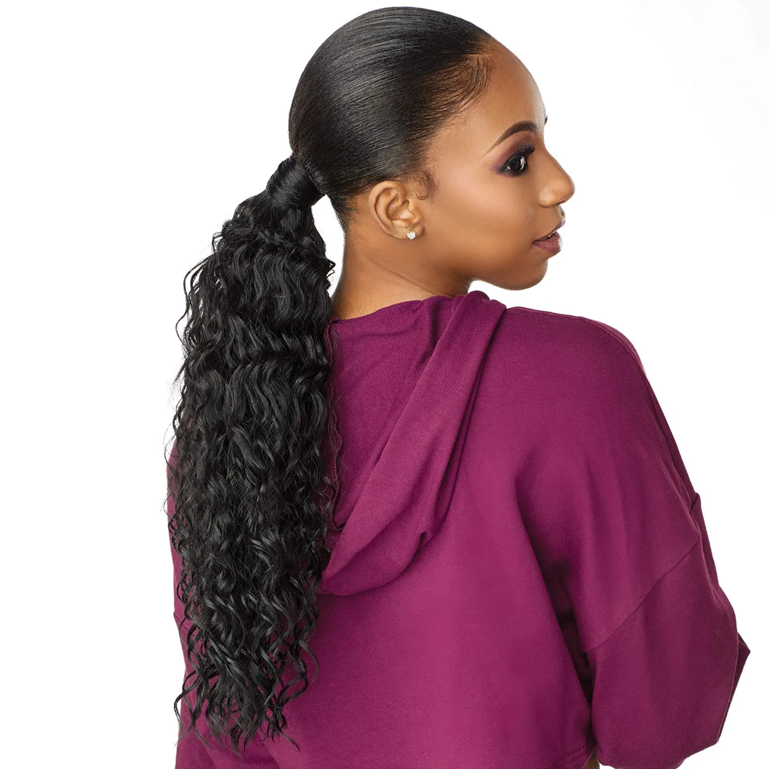 Sensationnel Instant Updown Halfwig Pony - Iud 2 4 Style in 1 Half Wig And Pony Drawstring (2 DARKBROWN)