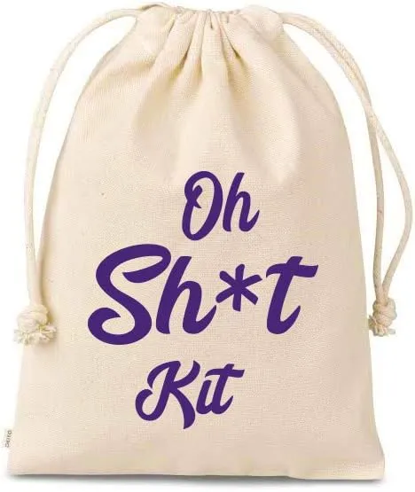 Set of 10 Bags Blue Oh kit bag Bachelorette Party Bridal Shower Party Favor Bag- Girls party Hangover kit bags wedding party survival kit bags Hangover Kit ,drawstring Survival Kit ,Adult Party
