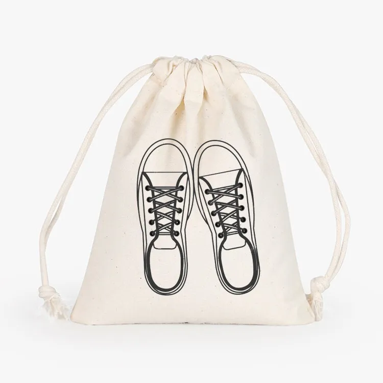 Set of Gorgeous Personalized Shoe Bags, great for hostess or bridal party gifts,shoe bags,cotton drawstring shoe bags,custom shoe bags