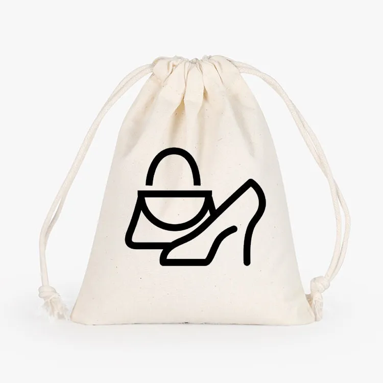 Set of Gorgeous Personalized Shoe Bags, great for hostess or bridal party gifts,shoe bags,cotton drawstring shoe bags,custom shoe bags