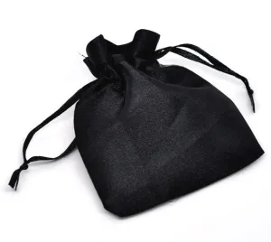 Sexy Sparkles 20 Pcs Black Silk Organza Wedding Gift Bags/pouches 9x7cm