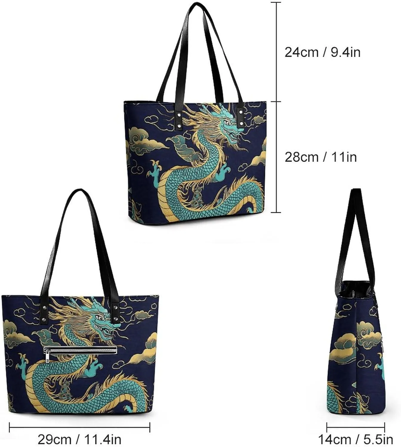Shopping Bag Work Tote Shoulder Bag for Womens