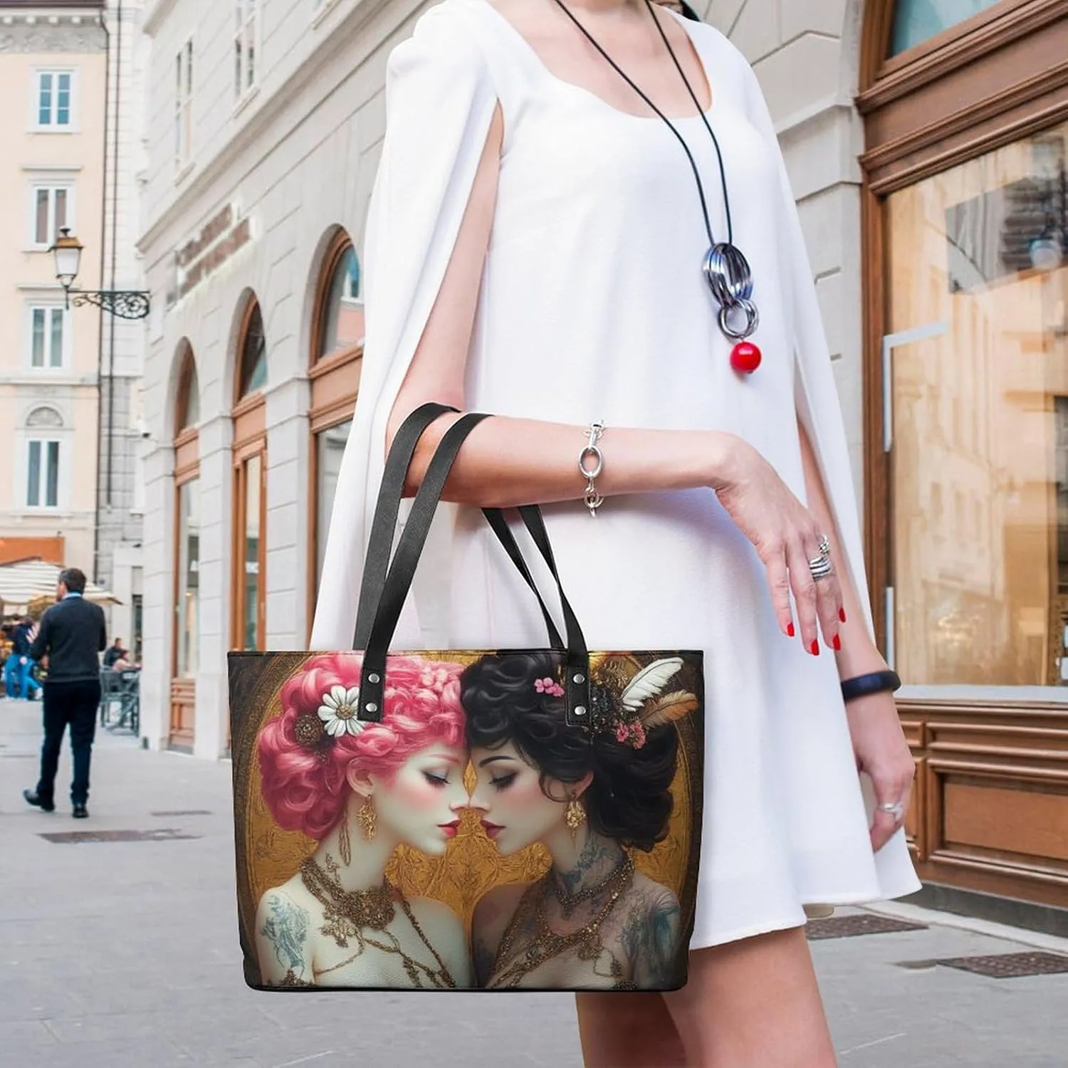 Shopping Bag Work Tote Shoulder Bag for Womens