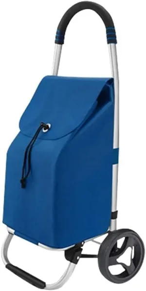 Shopping Trolley on Wheels Shopping Trolleys Grocery Household Lightweight Staircase Folding Portable Portable Utility Carts (C)