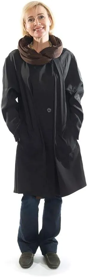 Short Donatella Fashion Travel Raincoat