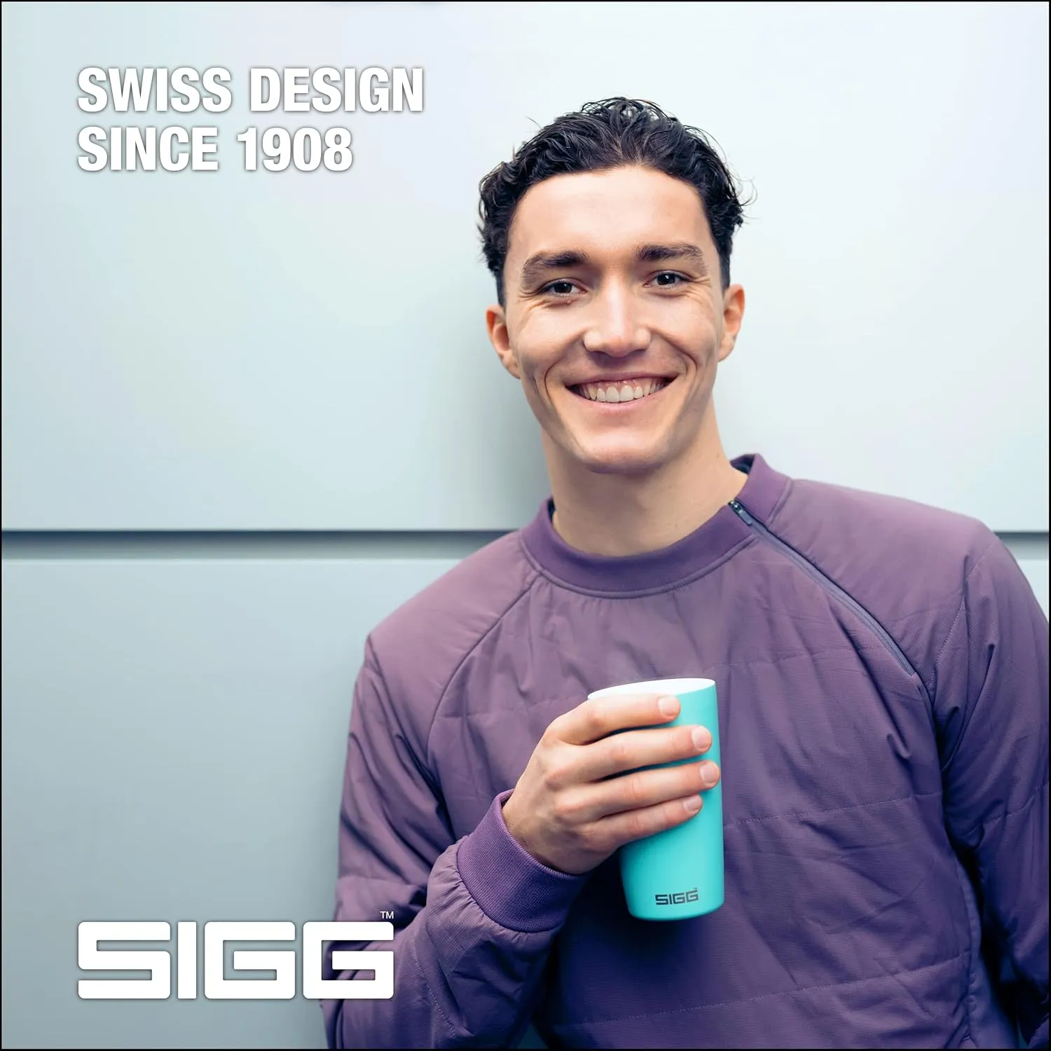 SIGG - Neso Pure Cream Travel Mug - With Tritan Lid - Dishwasher Safe - 18/8 Stainless Steel - 10/14 Oz