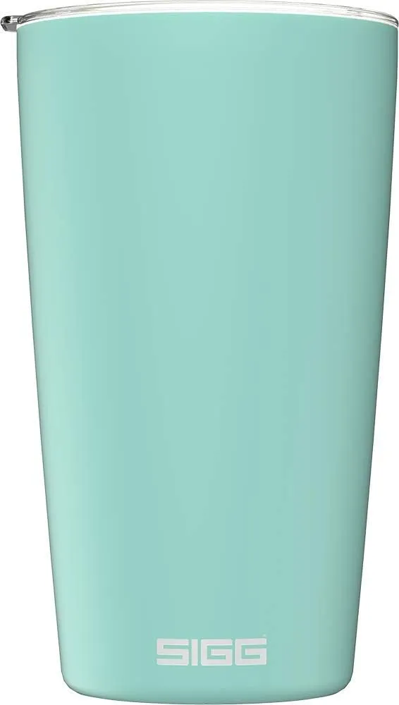 SIGG - Neso Pure Cream Travel Mug - With Tritan Lid - Dishwasher Safe - 18/8 Stainless Steel - 10/14 Oz