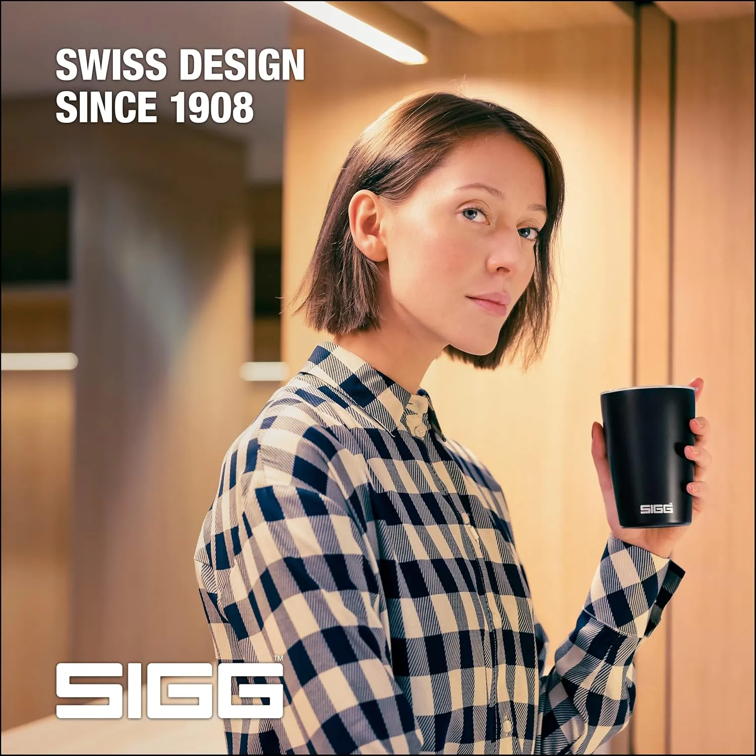 SIGG - Neso Pure Cream Travel Mug - With Tritan Lid - Dishwasher Safe - 18/8 Stainless Steel - 10/14 Oz