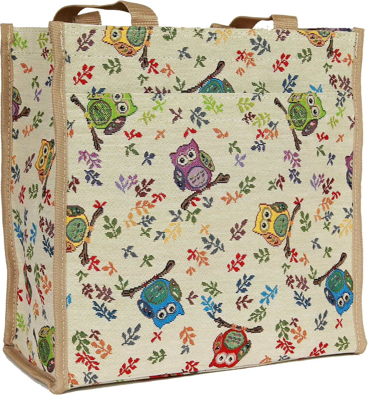Signare Floral Shopping Tote Bag with Garden Flower Pattern