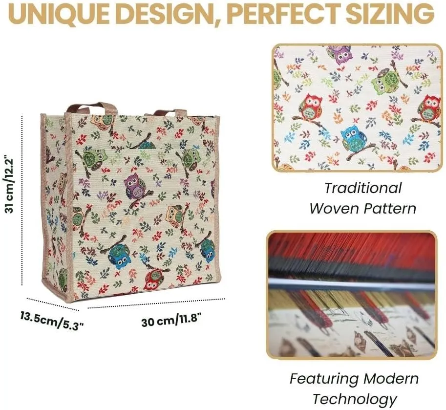 Signare Floral Shopping Tote Bag with Garden Flower Pattern