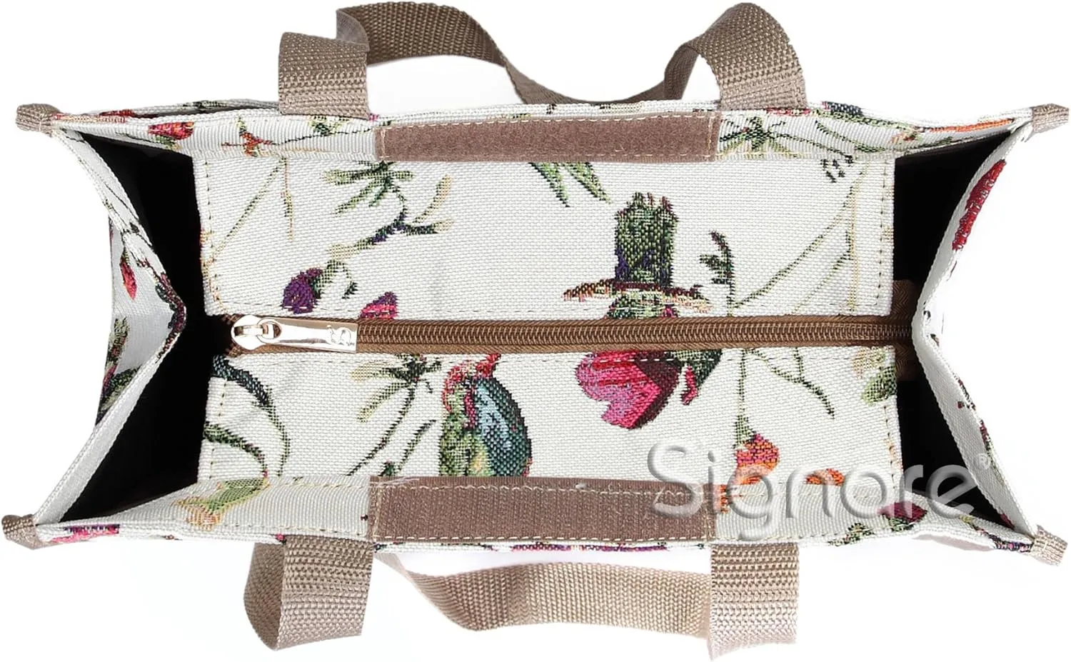 Signare Floral Shopping Tote Bag with Garden Flower Pattern