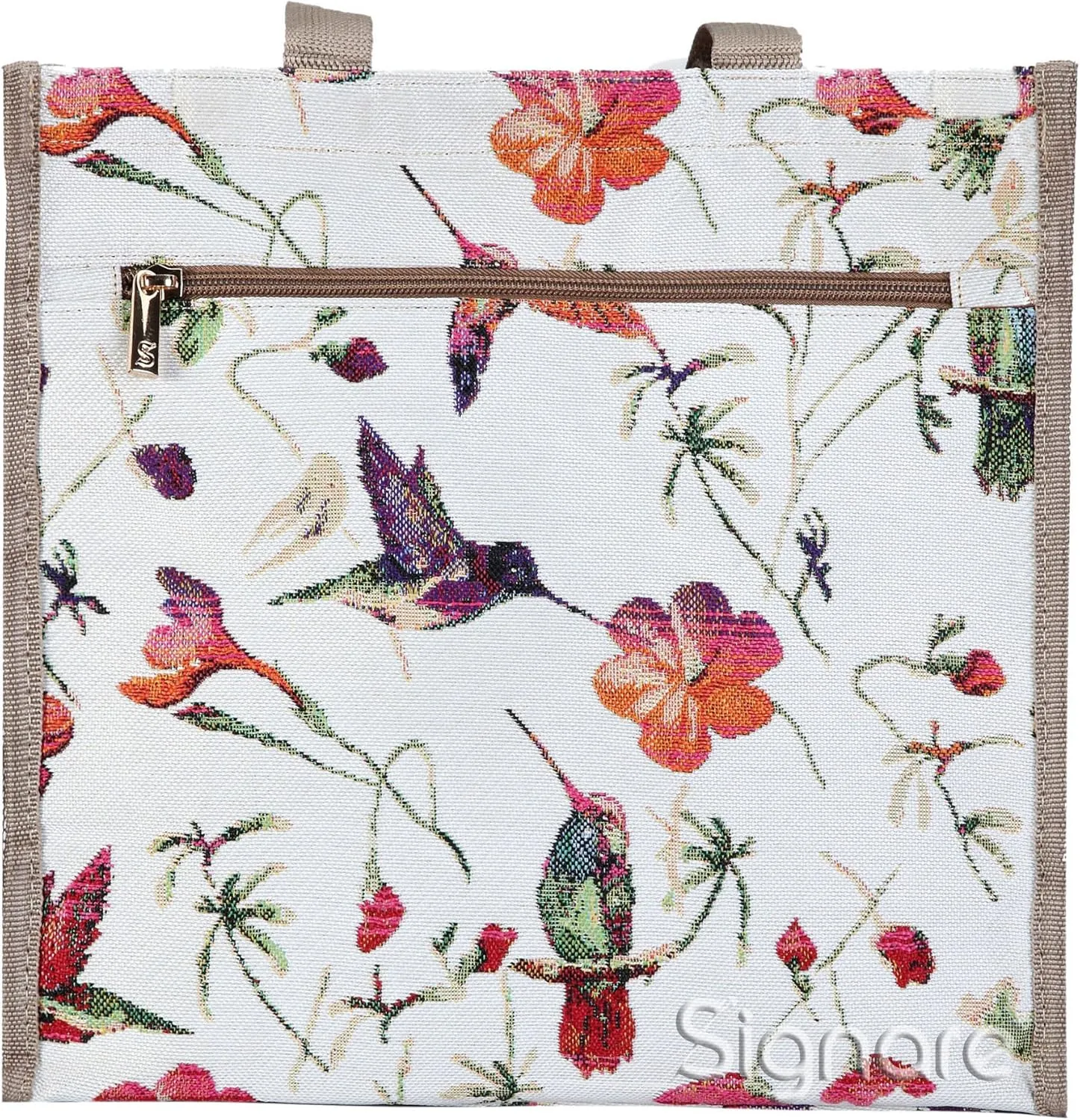 Signare Floral Shopping Tote Bag with Garden Flower Pattern