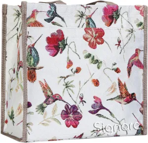 Signare Floral Shopping Tote Bag with Garden Flower Pattern