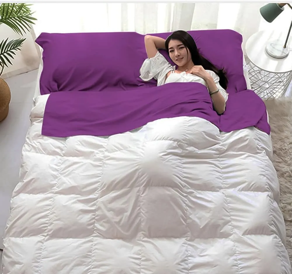 Sleeping Bag Liner Lightweight Compact Sleeping Bag Sack Portable Clean Travel Sheet Camping Sleep Sheet for Backpacking Hotel Hiking