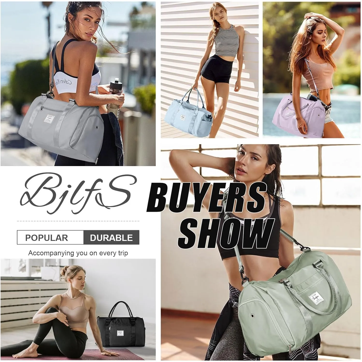 Small Black Sports Gym Duffel Bags for Women Men, Travel Totes Bag Cute Weekender bag with Wet Pocket and Shoe Compartment for Carry On, Gym, Dance, Overnight, Sport Pickleball, Tennis, Racketball