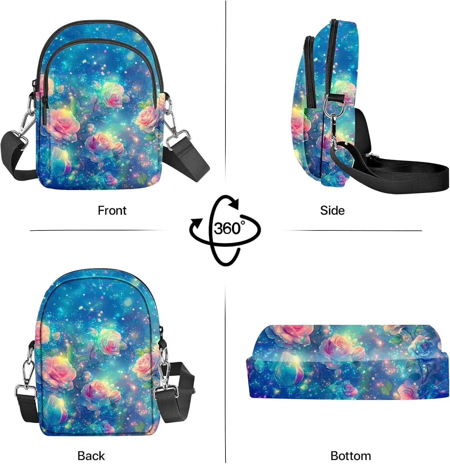 Small Crossbody Bag for Women Cell Phone Purse with Adjustable Strap Shoulder Purse Travel Wallet Bag