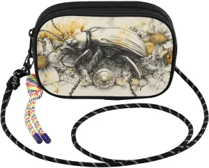 Small Crossbody Bags Beetle Floral for Women Cell Phone Purses Women's Shoulder Handbag Wallet Purse