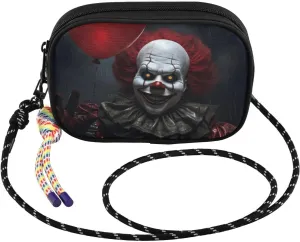 Small Crossbody Bags Clown Scary Balloon Red for Women Cell Phone Purses Shoulder Bag Handbag with Adjustable Strap