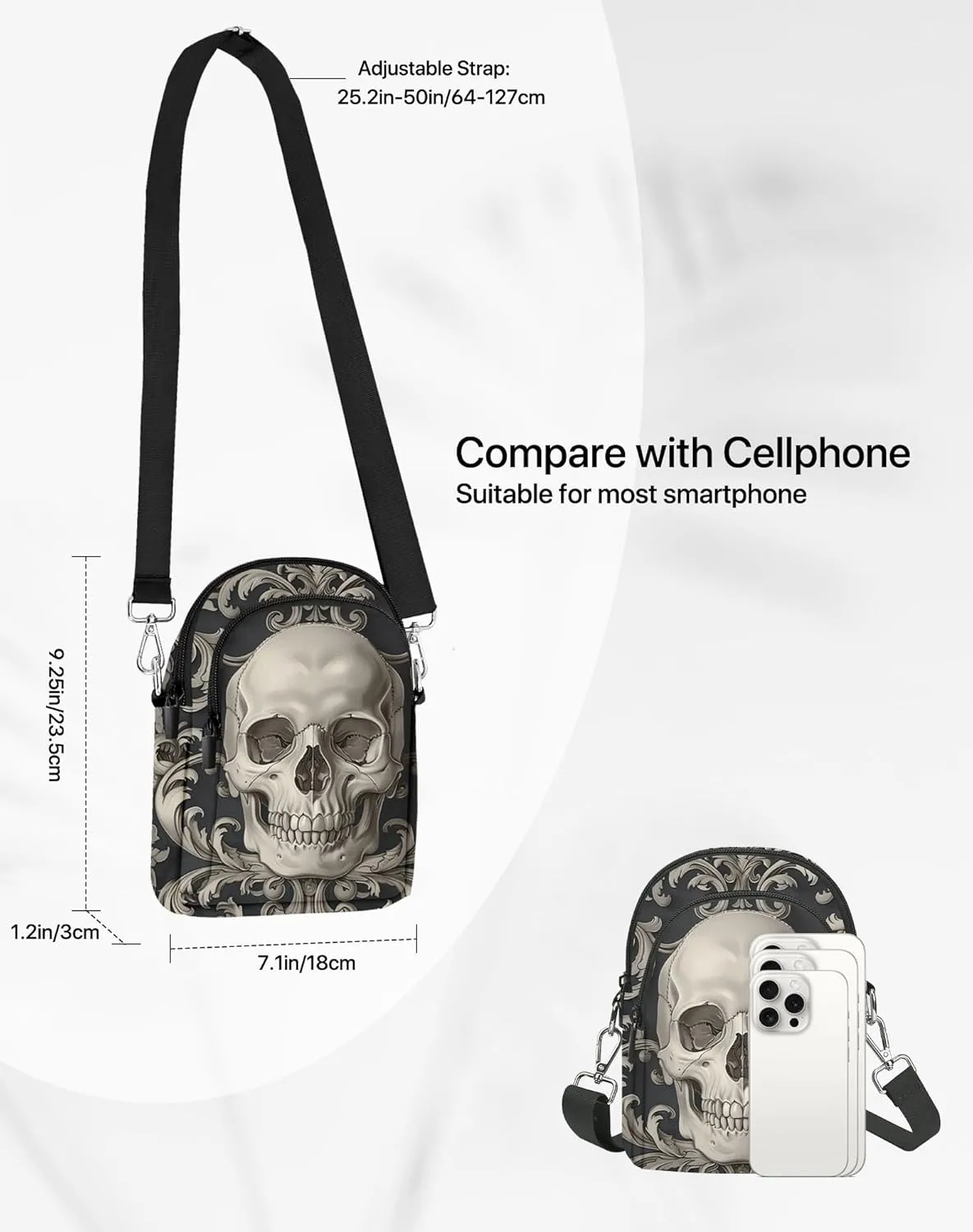 Small Crossbody Bags for Women Casual Cell Phone Purse Lightweight Crossbody Purses Fashion with Adjustable Strap