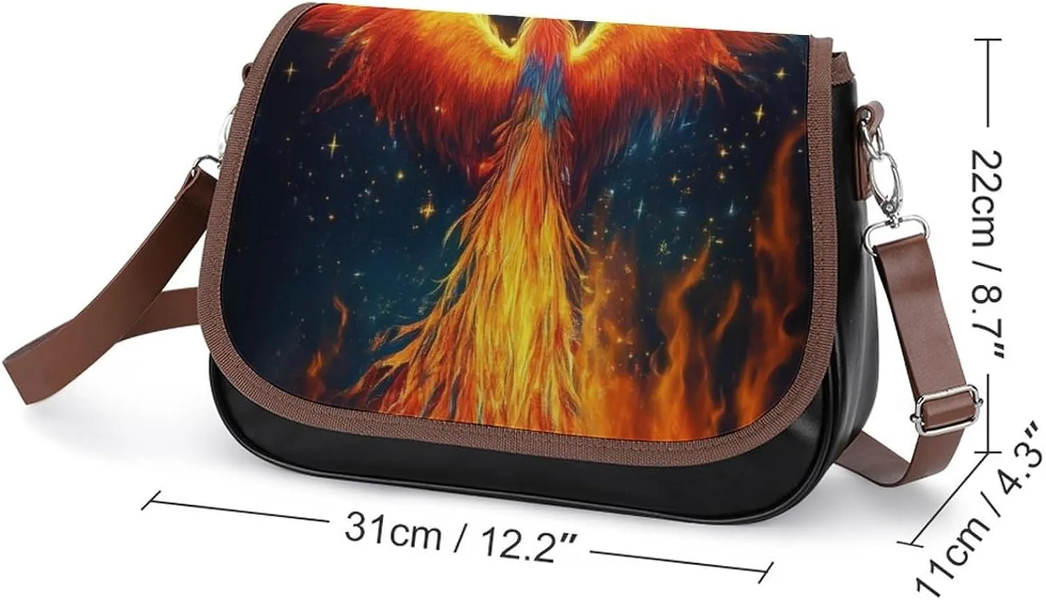 Small Crossbody Handbags Pu Leather Purse Travel Shoulder Bag with Adjustable Strap