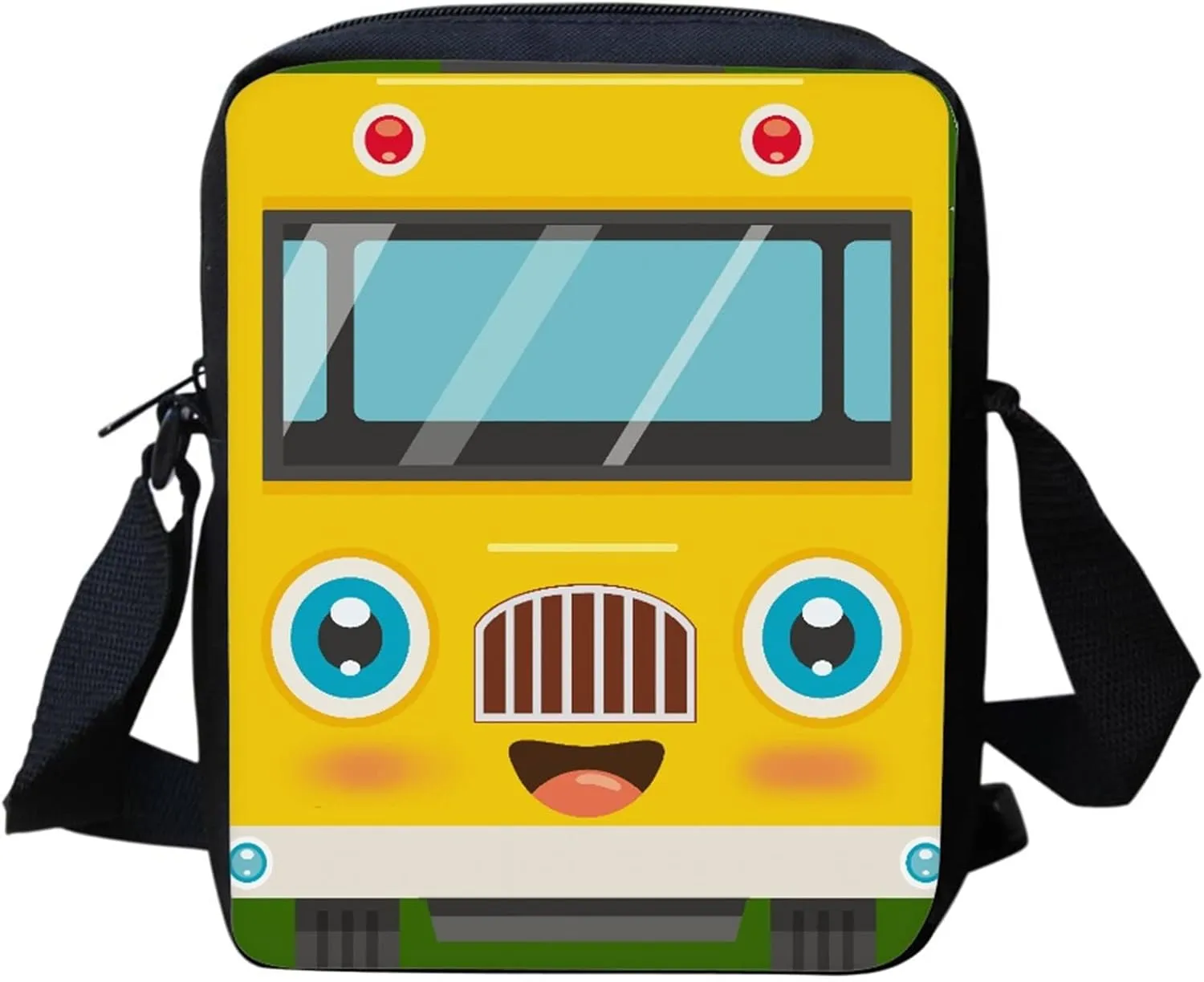 Small Messenger Book Shoulder Bag for Students Book Holder,Adjustable Crossbody Handbag with Zipper,Portable Money Coins Clutch Durable Organzier