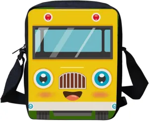 Small Messenger Book Shoulder Bag for Students Book Holder,Adjustable Crossbody Handbag with Zipper,Portable Money Coins Clutch Durable Organzier