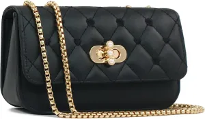 Small Shoulder Bags for Women with Chain Strap,Mini Quilted Embroidery Purses for Women