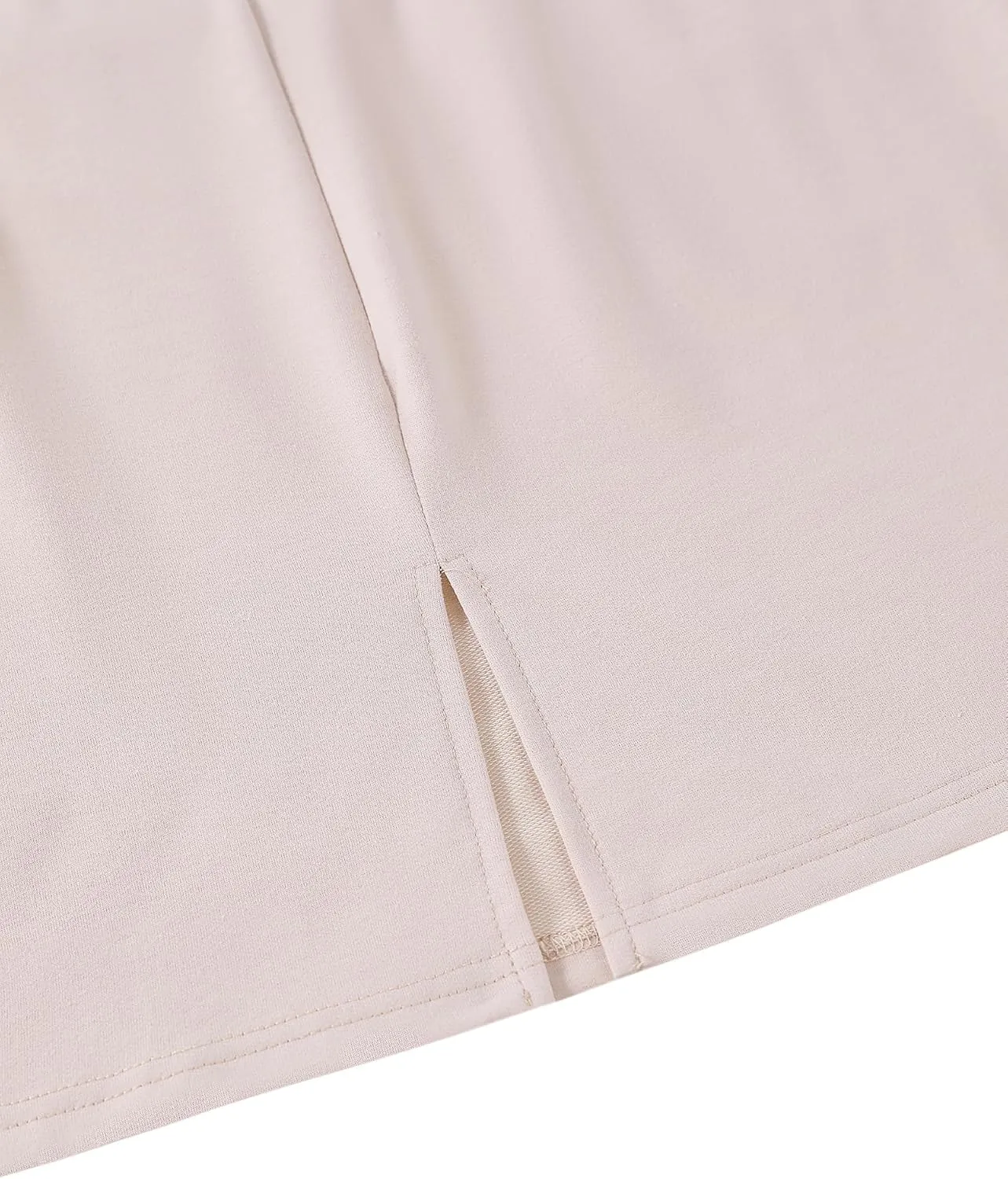 SOFIA'S CHOICE Women's Midi Skirt Drawstring High Waist Sweat Skirts with Pockets