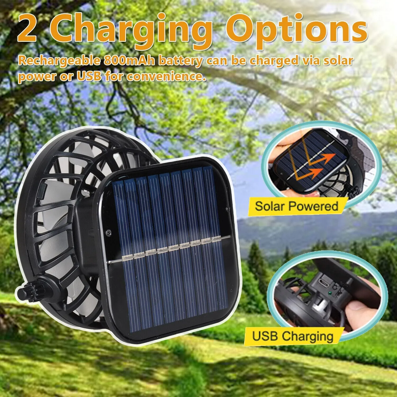 Solar Fan Hat for Men Women,UPF50  Sun Bucket Hat with 2 Solar Fans,Wide Brim Sun Hats for Outdoor Fishing,Hiking, Beach