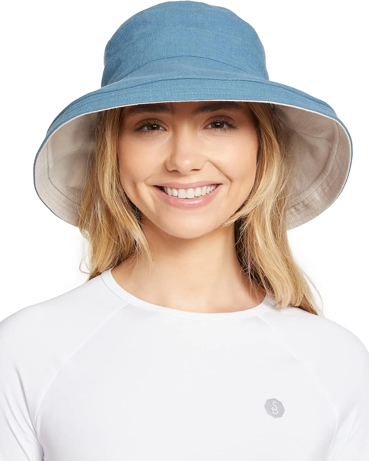 Solbari Women's Holiday Sun Hat UPF 50 , Packable Breathable with Wide Brim, Adjustable Fit, UV Protection for Travel & Beach