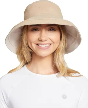 Solbari Women's Holiday Sun Hat UPF 50 , Packable Breathable with Wide Brim, Adjustable Fit, UV Protection for Travel & Beach