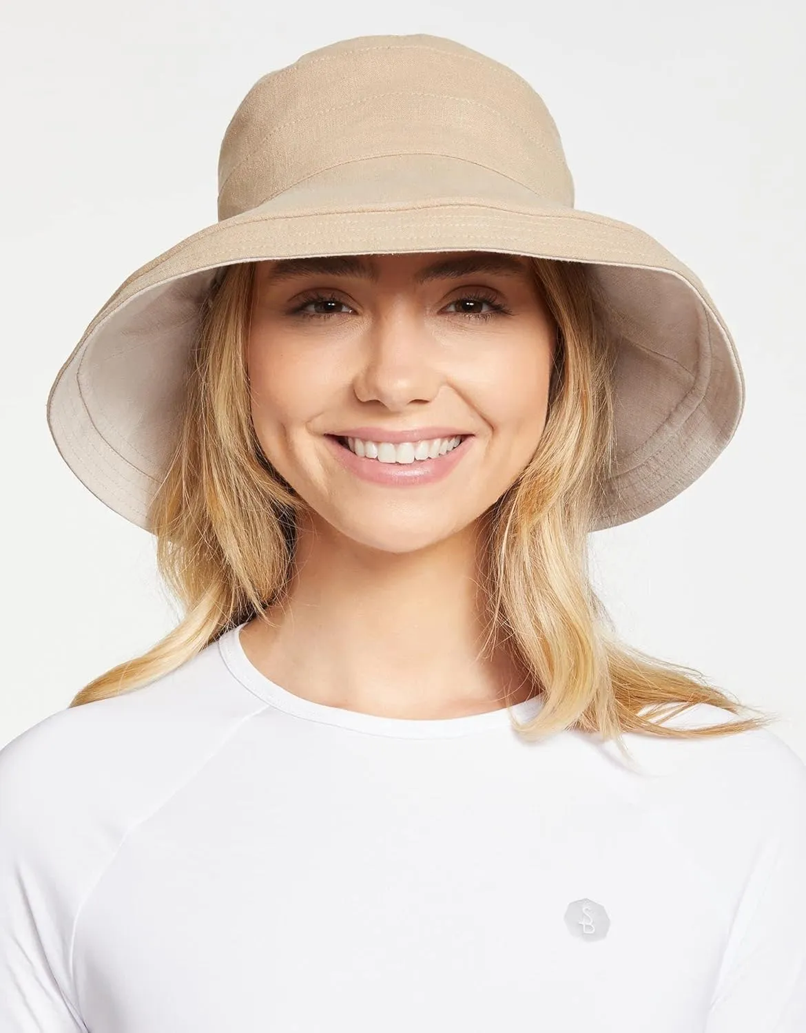 Solbari Women's Holiday Sun Hat UPF 50 , Packable Breathable with Wide Brim, Adjustable Fit, UV Protection for Travel & Beach