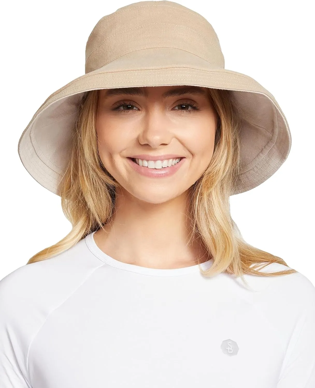 Solbari Women's Holiday Sun Hat UPF 50 , Packable Breathable with Wide Brim, Adjustable Fit, UV Protection for Travel & Beach