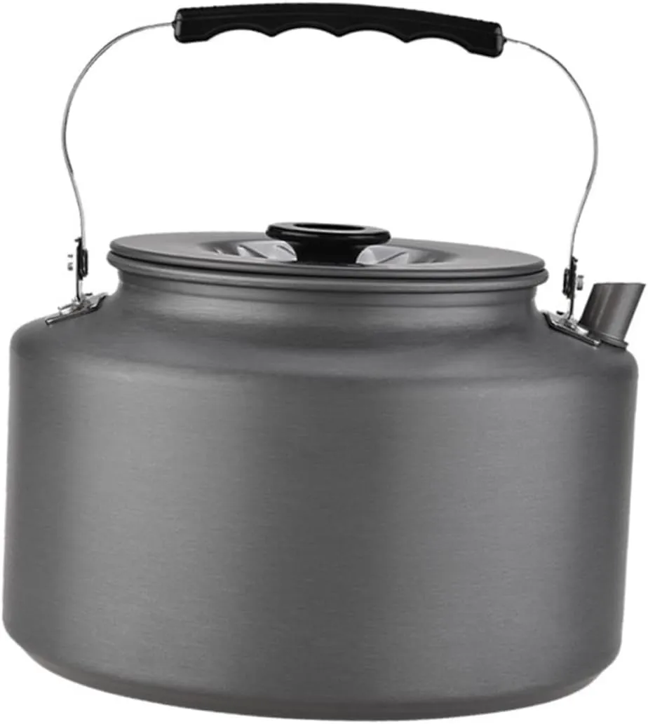 Sosoport Portable Outdoor Kettle Pot Compact Camping Tea Kettle Heat-insulated Handle Lightweight Design for Easy Carrying Quick Boil for Tea and Water for Camping and Outdoor Use
