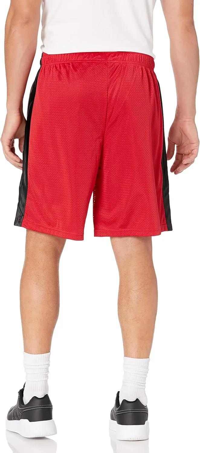 Southpole Men's Athletic Gym Mesh Shorts with Pockets, Lightweight, Quick Dry, Breathable