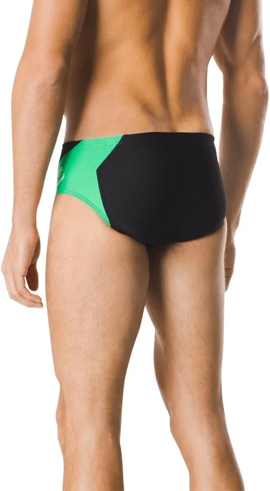 Speedo Men's Swimsuit Brief Endurance  Splice Team Colors