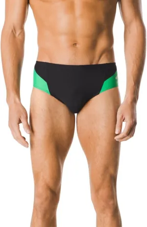 Speedo Men's Swimsuit Brief Endurance  Splice Team Colors