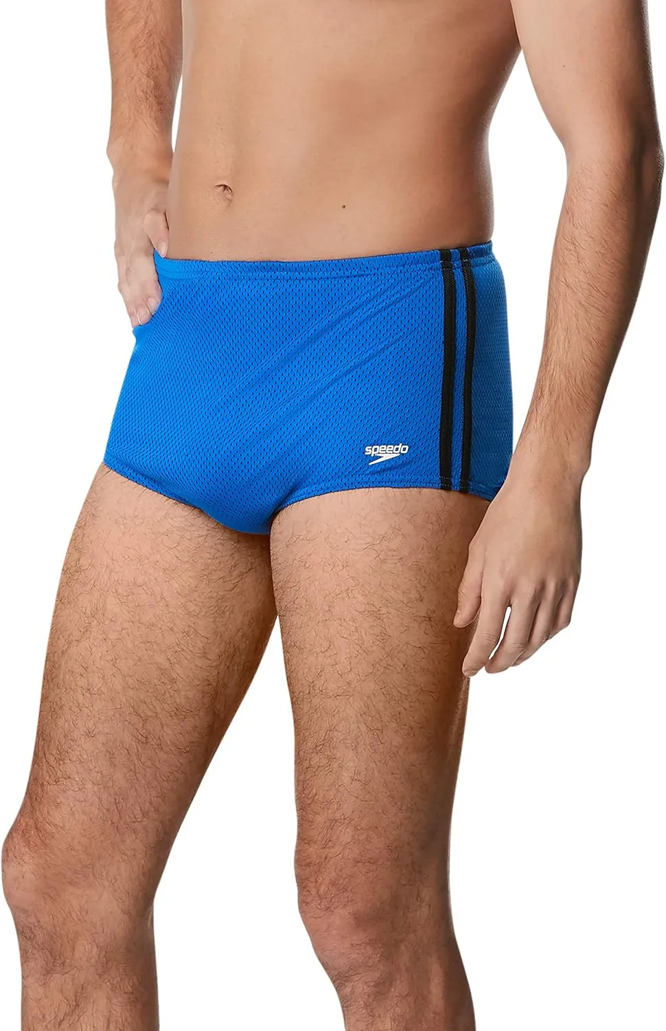 Speedo Men's Swimsuit Square Leg Poly Mesh Training Suit