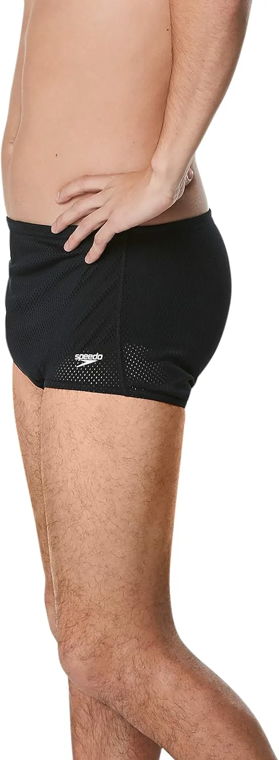Speedo Men's Swimsuit Square Leg Poly Mesh Training Suit