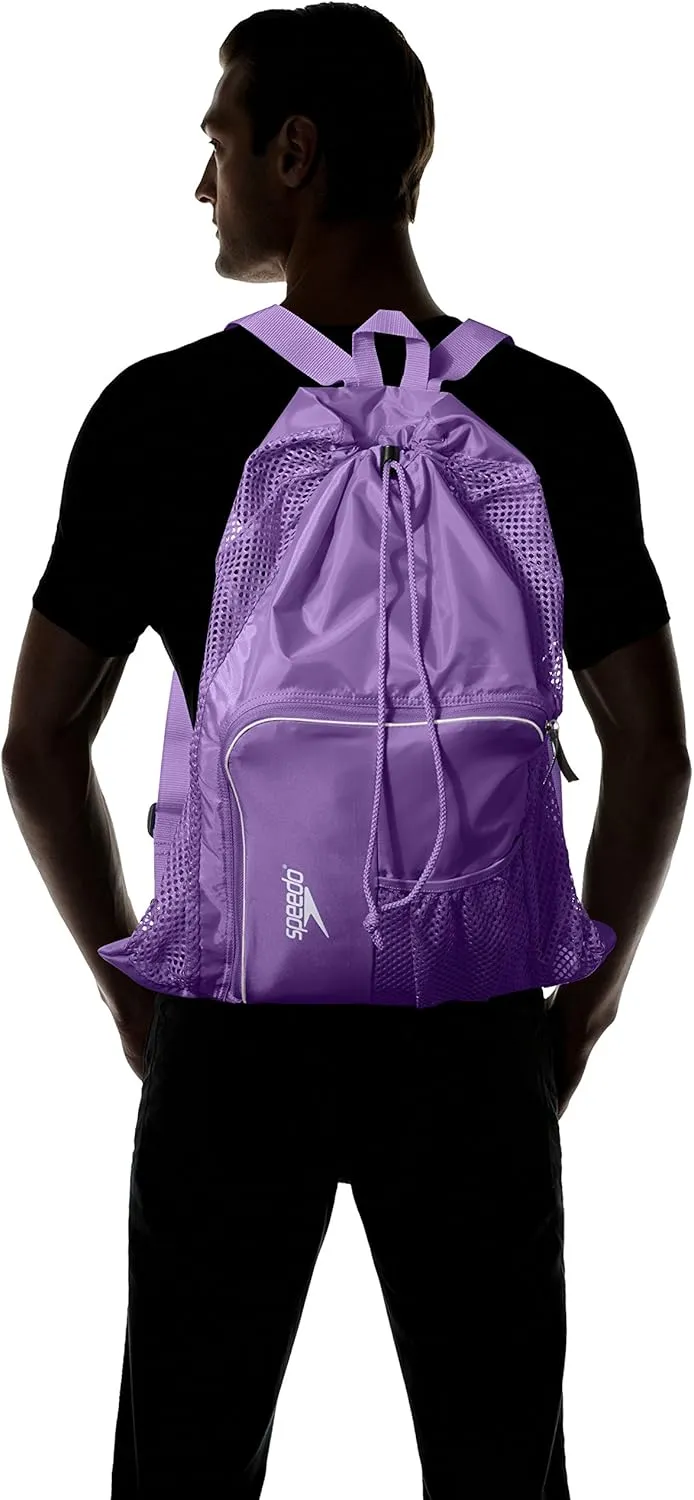 Speedo Unisex-Adult Drawstring Deluxe Ventilator Mesh Equipment Bag