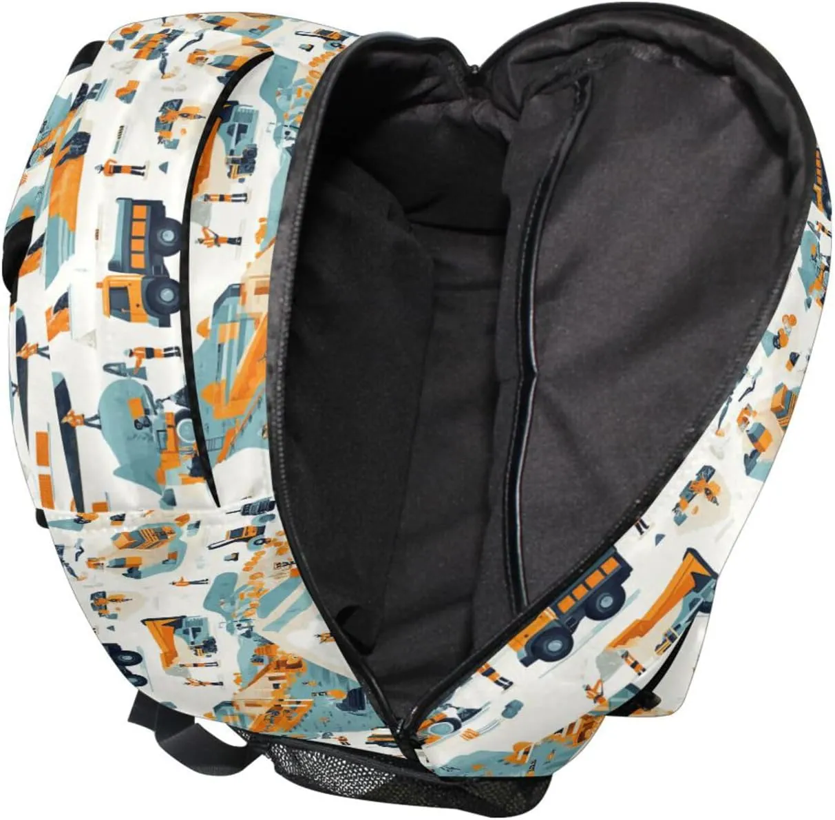 Sport Backpack for Women Men Fashion Diaper Bag Backpack with Chest Strap for Travel Trip Construction Scene Concrete Mixer Truck